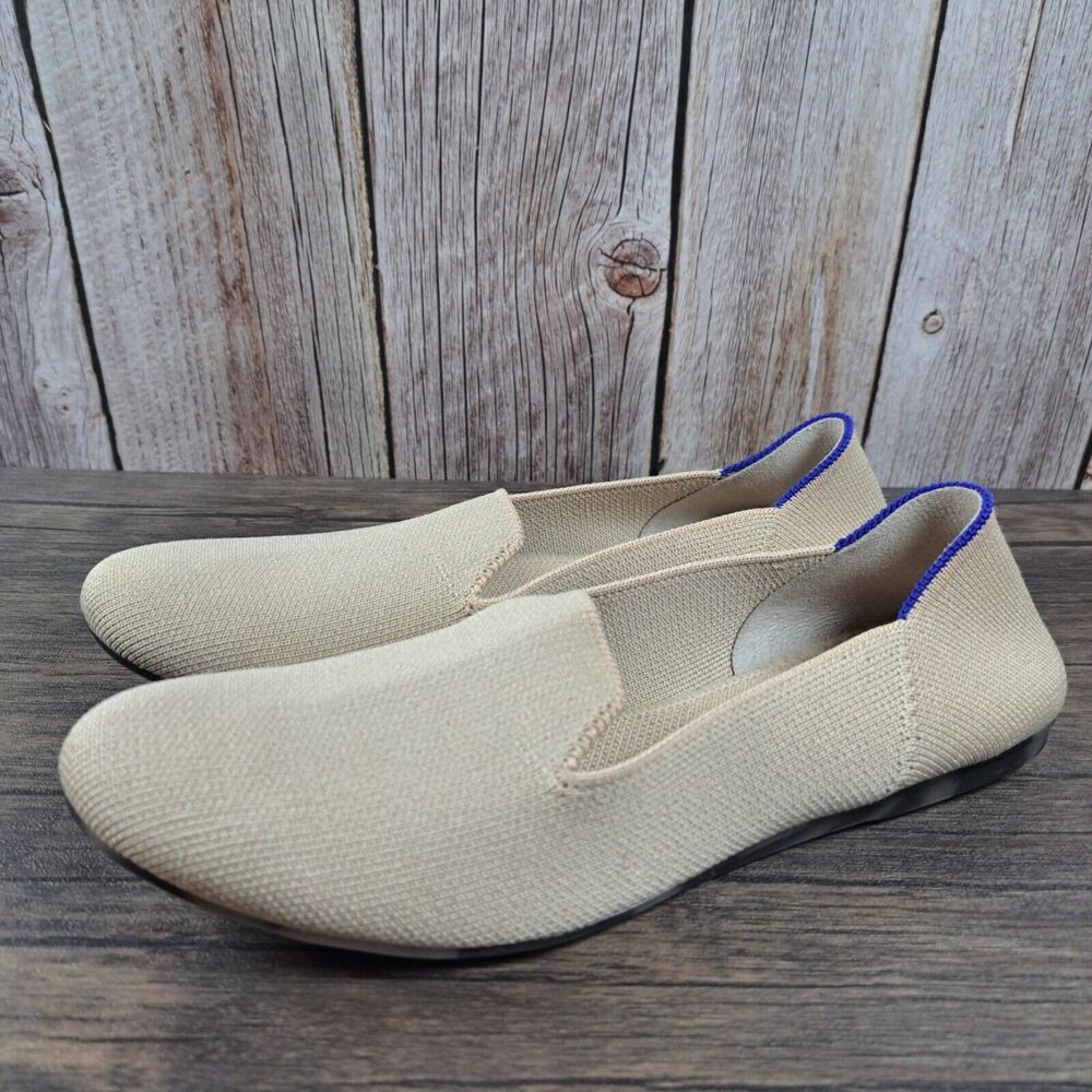Rothy's The Loafer Ecru Ballet Flats Women’s Sz 7 (VGC) Read Description